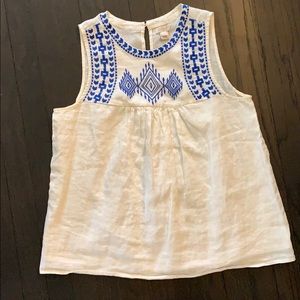 Jcrew linen tank